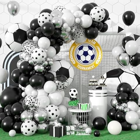 Paready Football Balloon Arch Decoration Set Cover