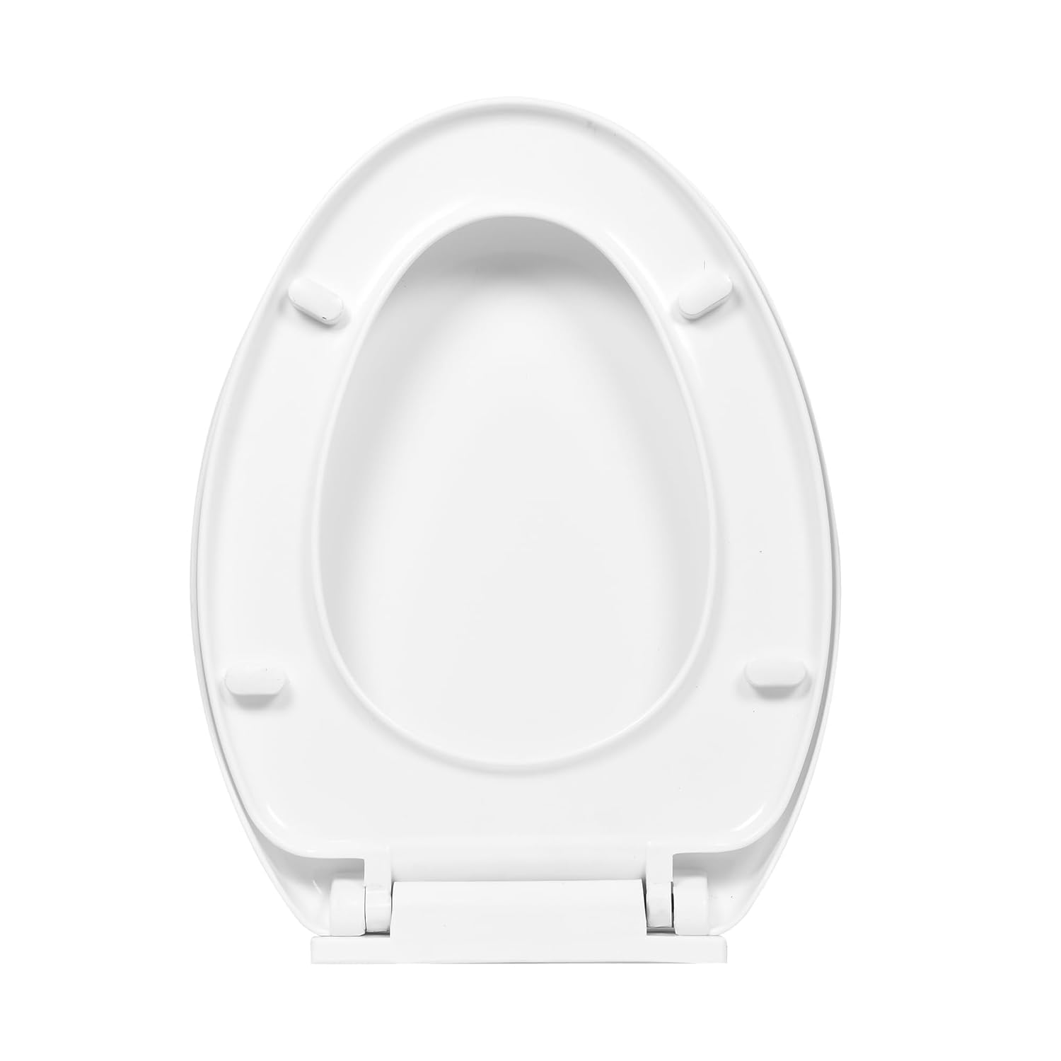 Elegant Casa Color White A-1 Soft-Closing Elongated Pp Seat Cover Commode Cover (46 X 36 Cm) Adjustable Hinges (Hole Distance) from 13-18cm; White-image-42