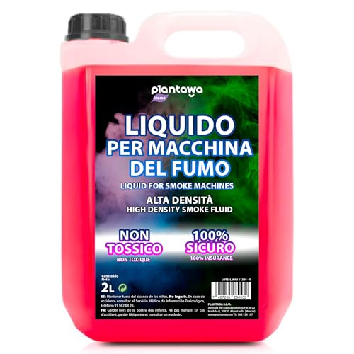 PLANTAWA Liquido Macchina per il fumo naturale 2 litri | Macchina per fumi liquidi ad alta densità e lunga durata, sicuro per la respirazione, senza sostanze chimiche pericolose, cruelty free,