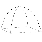 Ai-Uchoice Kids Play Tent Poles 60*60*44 Replacement Poles for Child Tent Fiberglass Poles for Space World/Galaxy/Observatory/Dinosaur Style,Length 132