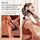 Napre Massagepistole Massage Gun Muskel Percussion Massagegerät mit 32 Geschwindigkeiten Massage Pistole für Schulter Körper Rücken Entspannung,5 Verstellbaren Winkel,mit Metallgriff Verlängerung