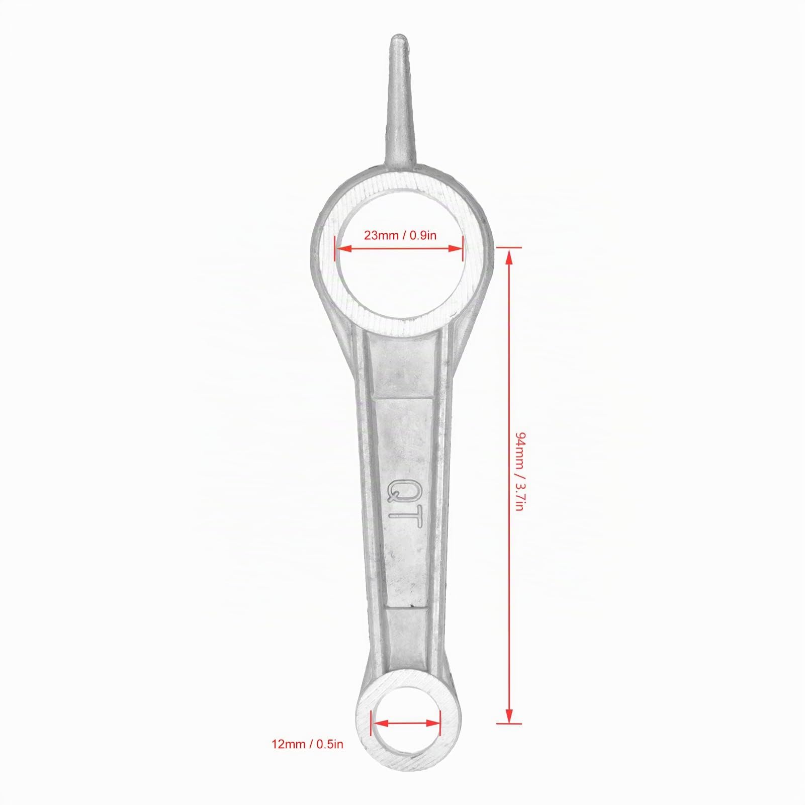 Biella, Biella per Trattamento di Sabbiatura in Alluminio Pressofuso per Compressori Aria e Accessori per Pompe Aria(12 * 23 * 94mm)