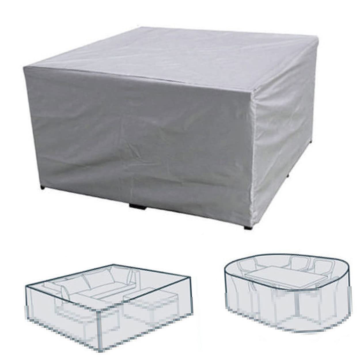 IWOWHERO 1Pc Furniture Cover for Outdoor Tables Chairs Durable for Garden Patio for Dust Rain and Mild