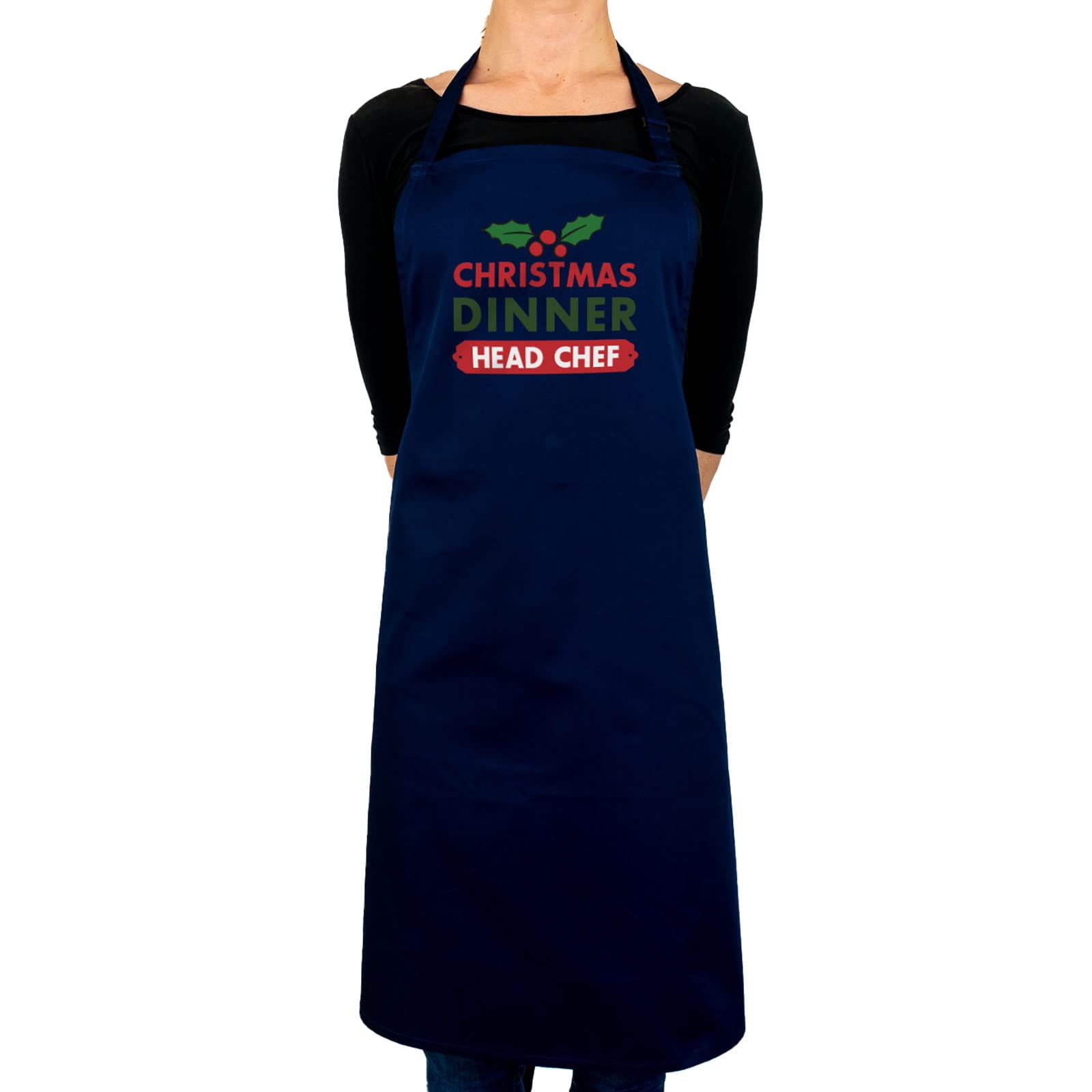 Stickerscape Christmas Apron (Christmas Dinner - Sage) | Christmas Baking and Cooking Apron Gift for Women | Lots of Colours and Choice of Design