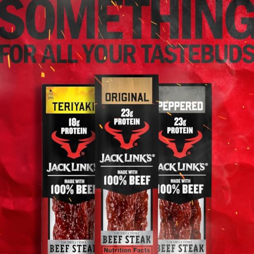 Jack Link's Beef Steak, Original - 2 Oz. (12 Count) Keto Friendly | Protein Snacks - Jerky Meat Snack with 23g of Protein - Made with 100% Beef - Individually Wrapped Bulk Snack Pack - image 7