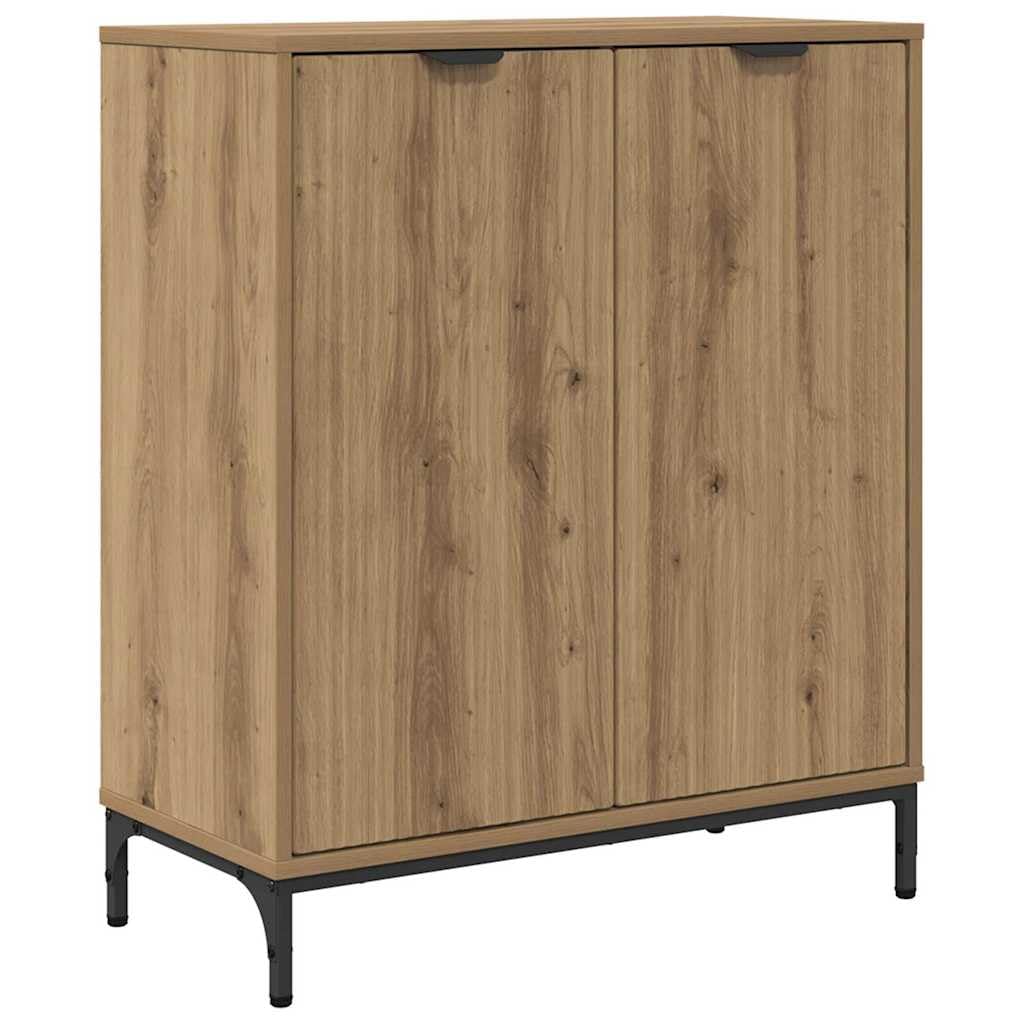 Buffet Commode Armoire à tiroirs Armoire d'appoint Armoire de rangement Multifonction Armoire sur pied Chêne Artisan 69,5 x 33 x 82 cm