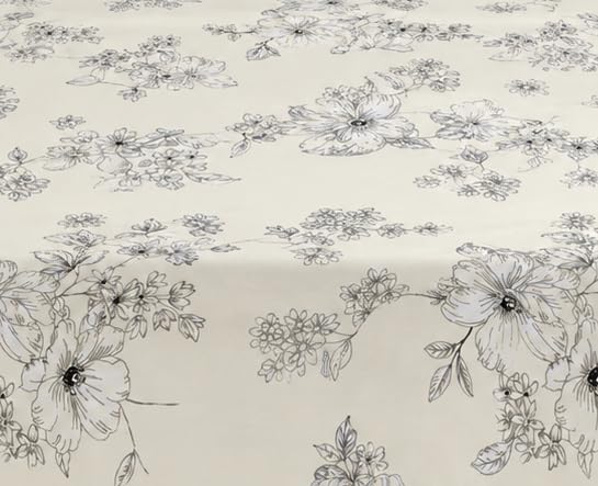 Image of DECOR2ADMIRE 300 Thread Count Premium Cotton Printed Single Bedsheet with One Pillow Covers for Home 60 Inches x 90 Inches (Classic White Floral, Single 60 inch x 90 inch)