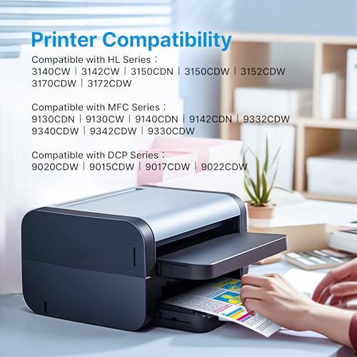 TN241 TN245 Toner Kompatibel für Brother MFC-9332CDW Toner DCP-9022CDW MFC-9142CDN HL-3142CW HL-3152CDW HL-3140CW MFC-9140CDN MCF-9342CDW HL-3172CDW MFC-9142CDN MFC-9342CDW (5er-Pack)