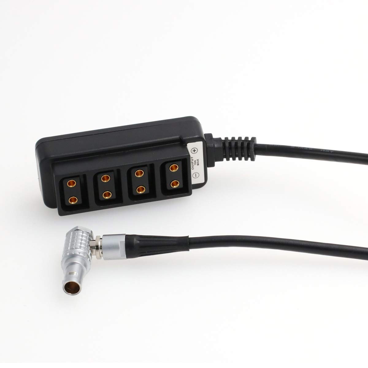 Kąt prosty męski 2-stykowy na 4-portowy adapter koncentrator rozdzielacz kabel zasilający do ARRI ALEXA