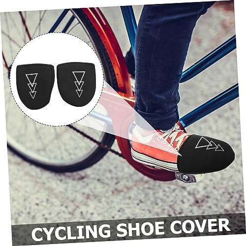 Cubiertas térmicas para calzado de ciclismo Totority, protectoras antideslizantes, fáciles de poner y quitar, color negro miniatura 4