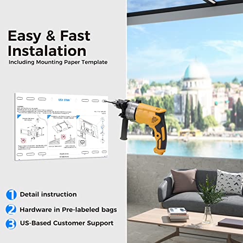 USX STAR Outdoor TV Wall Mount Full Motion for 65 70 75 85 86 90 Inch TVs - image 6