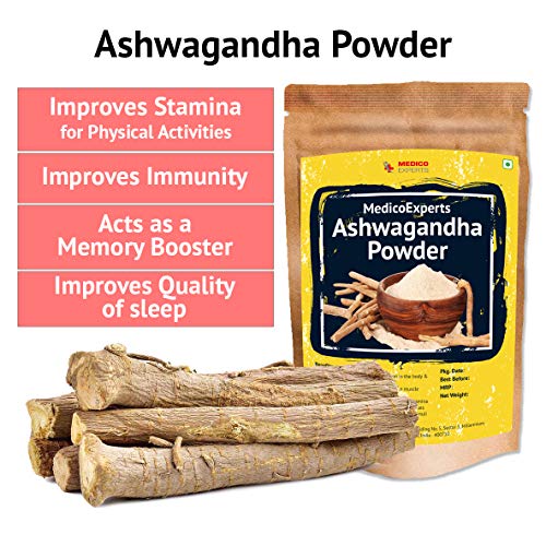 Image of MEDICO EXPERTS Ashwagandha Powder, Safed Musli Powder, White Kaunch Beej Powder - 300gm (100gm x 3 pack) | 100% Pure & Natural | For Strength, Stamina, Performance, Vitality, Natural Immunity