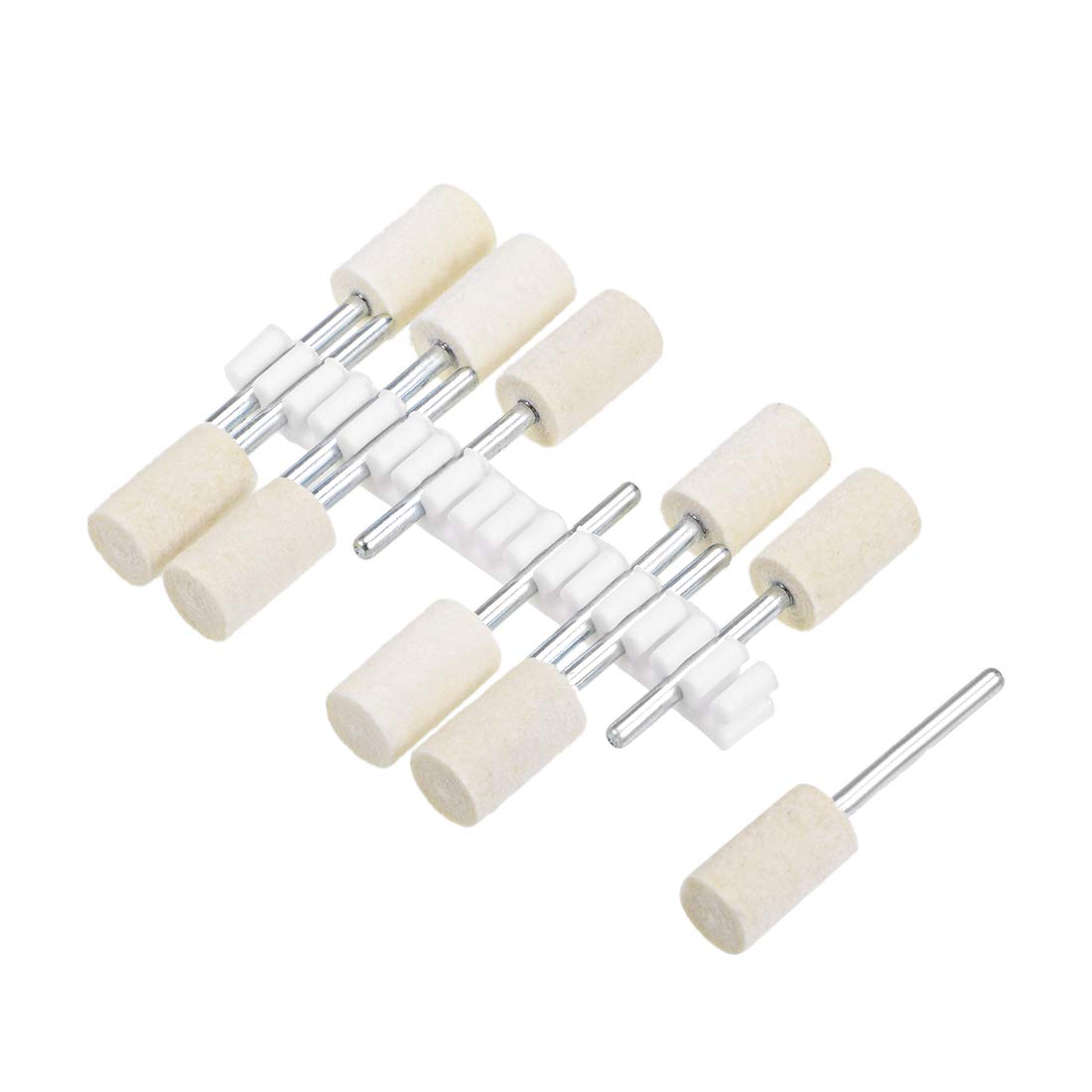 Wool Felt Polishing Bits - Buffing Wheels -11 Wool Felt Polishing Bits - Buffing Wheels -11