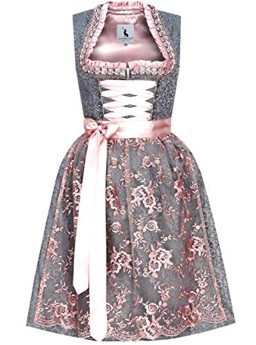 Alpenmärchen Midi Dirndl aus Exklusiver Kollektion inkl. Spitzenschürze...