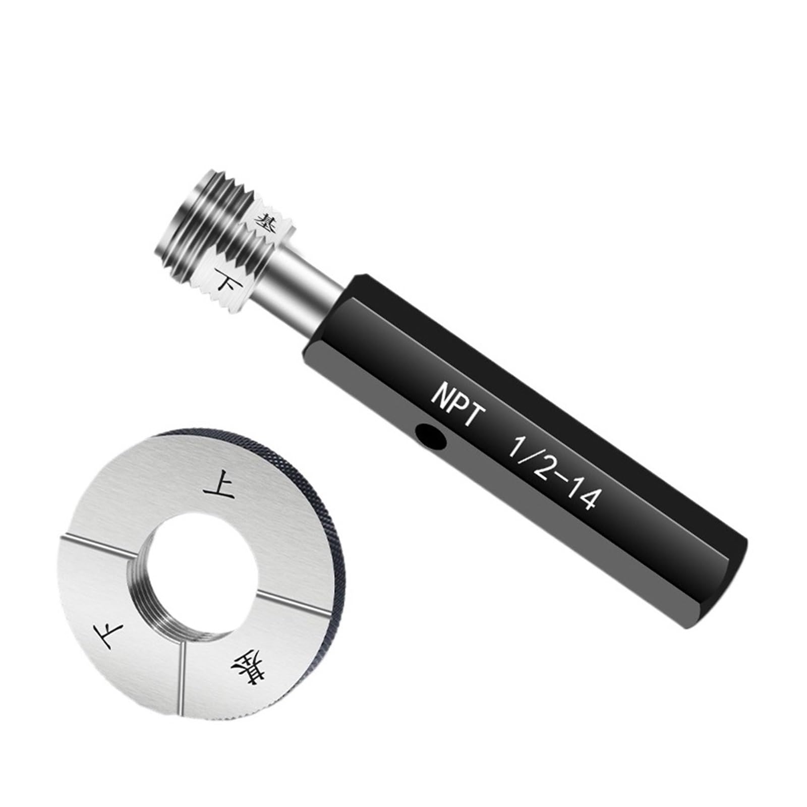 Pierścień pomiarowy do gwintów, Pierścień pomiarowy lub korek do gwintu rury stożkowej, wiele rozmiarów NPT(NPT 1I16-27,Thread Ring Gauge)