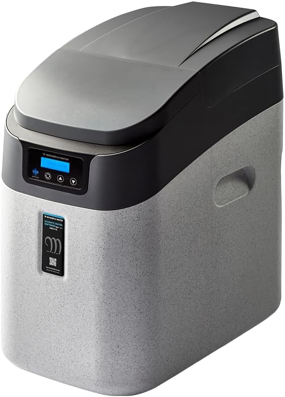 Monarch Water Ultimate Midi HE WRAS-approved Water Softener Includes 15mm Hoses, Suitable for up to 6 people