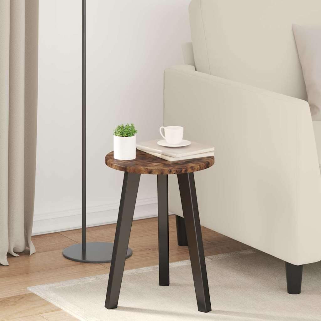 Tablero de madera de roble ahumado, diámetro de 30 cm x 1,5 cm, encimera redonda para comedor, cocina, oficina, salón y exterior, versátil como repuesto, accesorio de bricolaje