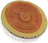 JustNile Tree Ring Soft Decorative Throw Pillow; Sturdy Foam Sleeping Cushion for Bed, Sofa, Home & Travel; Creative, Real Looking Natural Design Made for Superior Comfort as Rustic Cabin Décor