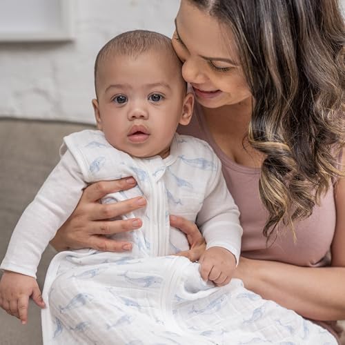 Image of aden + anais Baby Sleeping Bag, Wearable Swaddle Blanket for Girls & Boys, Newborn Sleep Sack, Breathable & Lightweight