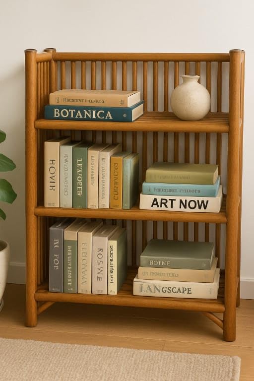 Bamboo Book Rack, Shoe Rack, Multipurpose Rack, 3 Shelf-image-8
