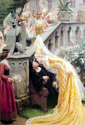 Affiche Alain Chartier par Edmund Blair Leighton, Toile Art Mural Moderne 60x90cm
