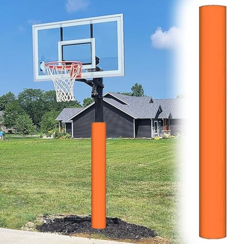 Imbottitura per canestro da basket, rivestimento in schiuma di sicurezza per esterni per protezione colonna, adatto per pali di diametro da 6,3 cm a 20,3 cm