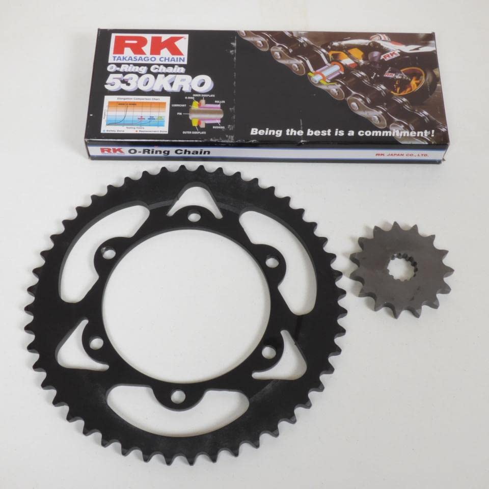 Kit de cadena France Equipement para moto Yamaha 600 Fazer de 1998 a 2003 con desarrollo 15X48