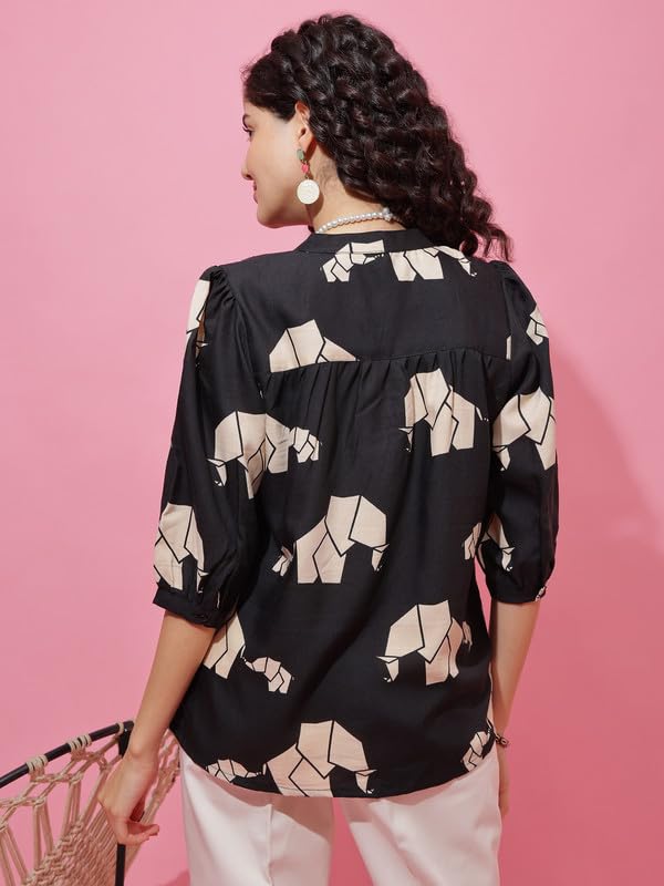 Image of Sheetal Associates Women's Stylish Casual Top for Summer Comfortable | Printed Top| Perfect for Everyday Wear