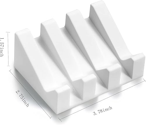 Miniatura 6 de Jabonera de silicona con desagüe para ducha, soporte de jabón para barra de baño, bandeja de secado de cascada autodrenante, soporte para esponja de