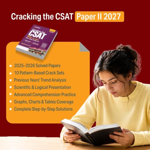 Image of Arihant Cracking the CSAT Paper II 2027 | UPSC Civil Services Aptitude Test | Complete CSAT Syllabus Coverage with Questions, Trends & Strategy | Solved Papers (2026-2025) & 10 Crack Sets