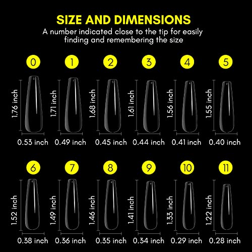 Makartt Punte per Unghie in Gel Morbido, 500 Pezzi...