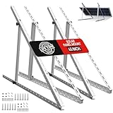 ECO-WORTHY 2 Sets 45inch Solar Panel Mount Brackets Adjustable Tilt Mount Brackets, Suitable for 2-4pcs 100 200 300 400 Watt Solar Panel for Roof, RV, Boat, and Off-Grid