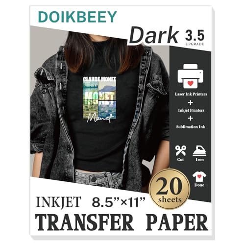 DOIKBEEY Upgraded version 3.5 Heat Transfer Paper for T Shirts 20...