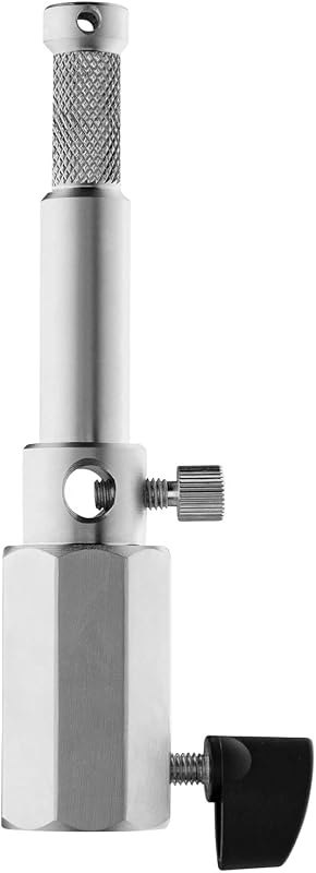 Westcott Paint Pole Adapter - Attaches to Universal Paint Pole (not Included) for Portable Handheld Photo and Video Boom Arm | 5/8-inch stud adapter with 1/4-20 female thread for lights, modifiers and microphones
