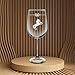 C M Horse with Barbwire Rustic Design Wine Glass - Western Horse Themed Gift for Men and Women - 19 oz