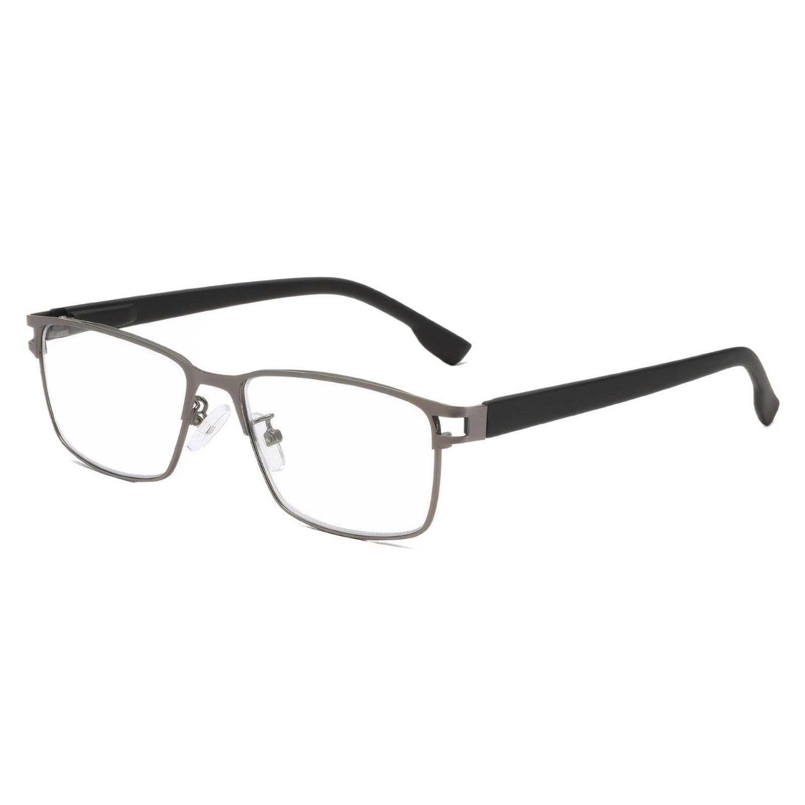 Rayzzol Rectangular Reading Glasses for Men Women – Professional, Blue Light Blocking Computer Readers, HD Lens, Spring Hinge