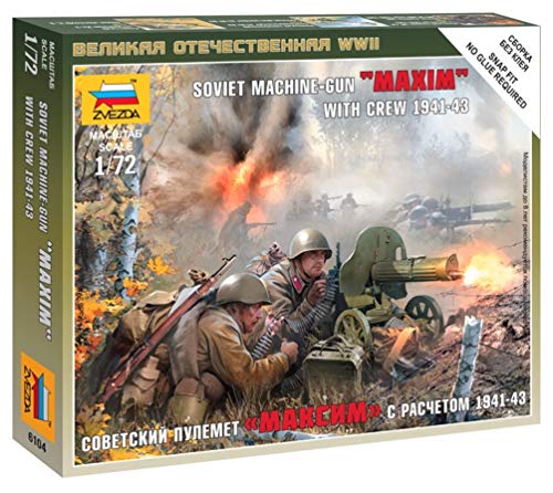 Zvezda Models 1/72 Soviet Machine Gun Crew 1941 miniatura 1