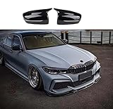 TanKin M Style Gloss Black Side Mirror Cover Caps Replacement for BMW 3 4 5 6 7 8 Series G20 G22 G30 G11 G14 G32,1 Pair M Performance Rear View Mirror Housings