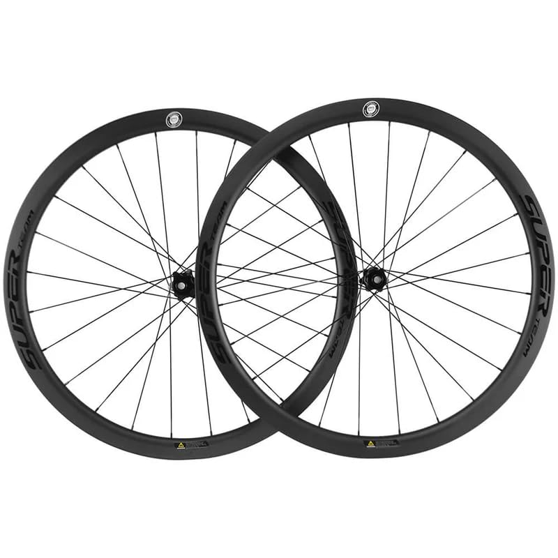 SUPERTEAM Carbon Disc Wheelset 38/50/60/88 Tubeless Wheel 700C Center Loke Thru Axle (88MM Depth)
