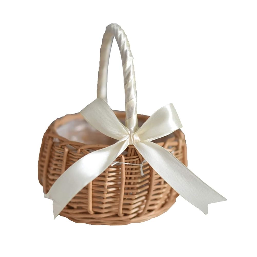 Vjsujehgy Woven Flower Basket Hualanzi Wicker Basket Candy Gift Basket