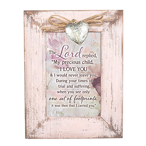 Cottage Garden Faith Hope Greatest Is Love Blush Pink Distressed Locket Easel Back Picture Frame #TOP4