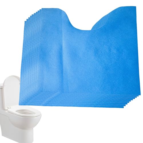トイレ用輪郭バスマット、浴室用トイレマット, 家庭用バスルームトイレマット不織布防水滑り止めフロアマット超吸収性足マット滑り止めトイレマット10個 トイレマット U字型 10枚セット 洗えるバスマット, 滑り止めトイレラグ、吸収性バスマット ホテル、病院、