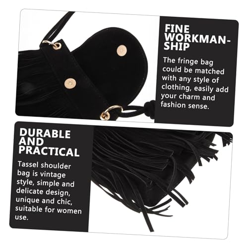 Vintage Tassel Phone Purse Chic Crossbody Bag for Women Unique Fringe Shoulder Bag for Everyday Use Stylish Handbag for Keys and Mobile Phone4