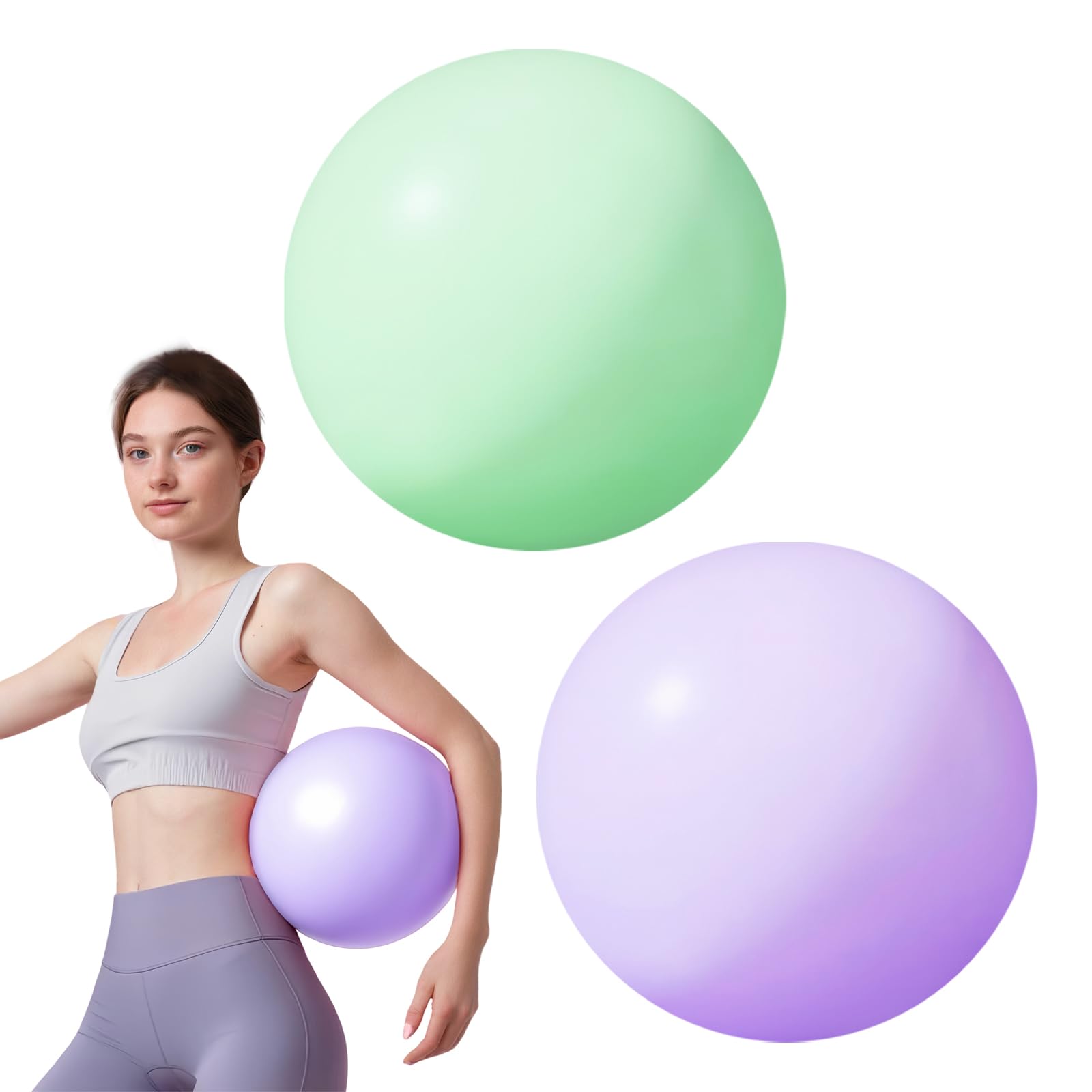 flintronic Yoga Pilates Palla, 25 CM Palla Pilates Piccola, Palla Fitness, Yoga Fitness Ball, Palla da Ginnastica per Yoga, per Esercizi Addominali e Spalla Eserciz di Equilibrio