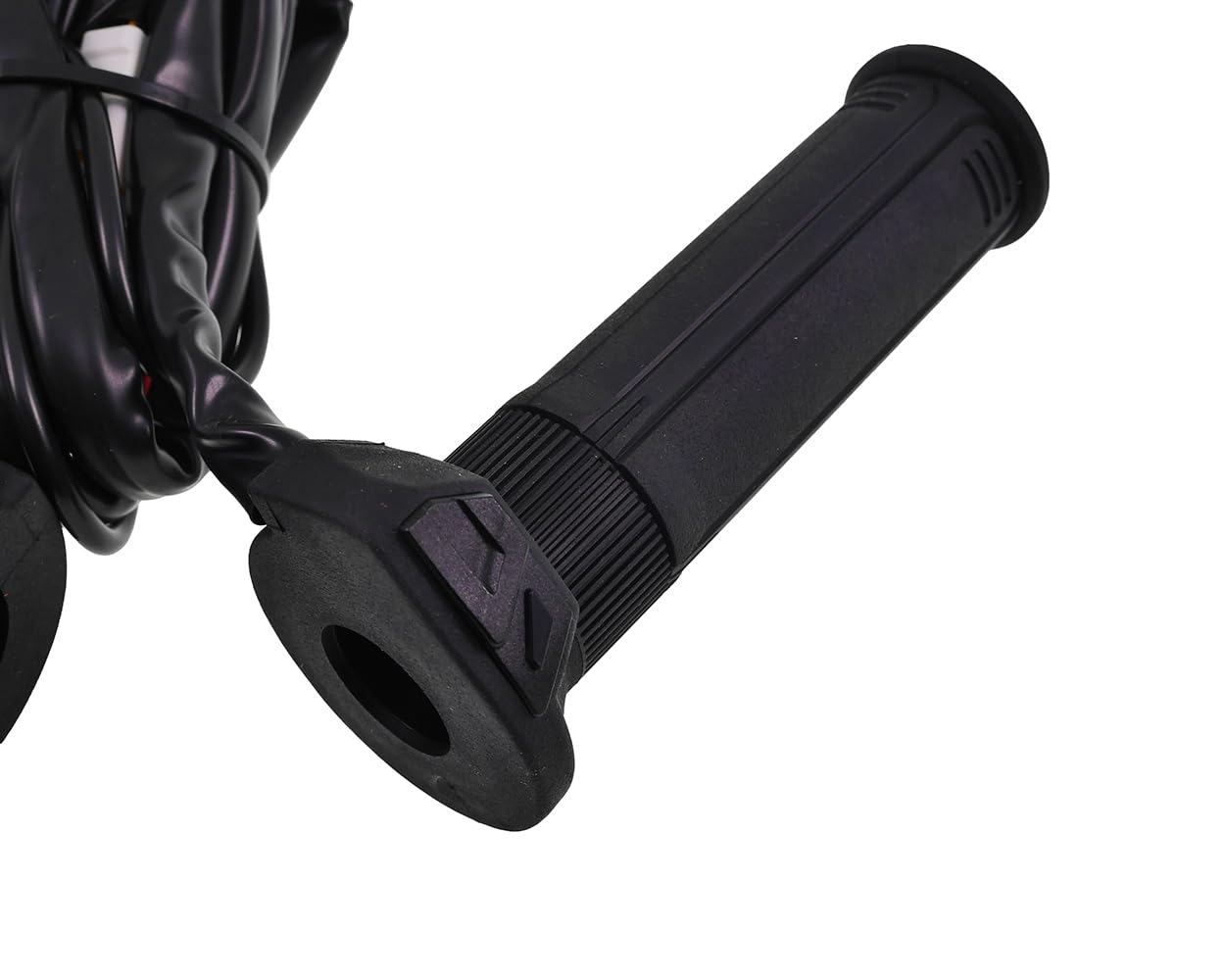 KOSO HG-13 poignées chauffantes 22 mm 120 mm compatible avec motos et quads | Ensemble pour accélérateur rotatif, bouton au pouce intégré, voyant à diodes, réglages de chaleur, coupure à basse tension