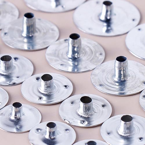 100 piezas de mechas para velas con base metálica miniatura 5