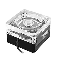 Vista 2 de Bomba de enfriador de agua de CPU, bomba para sistemas de refrigeración por agua de PC, soporte PWM -800L/H-G1/4 Agujero roscado