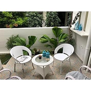 A Star D-12 Patio Outdoor Indoor Living Room Balcony Garden 2 Chair + 1 Table Furniture Set Coffee Chair Set Powder Coated