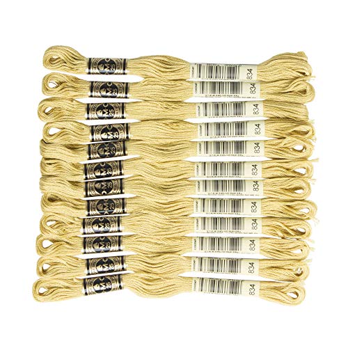Image of DMC 6-Strand Embroidery Cotton Floss, Very Light Golden Olive