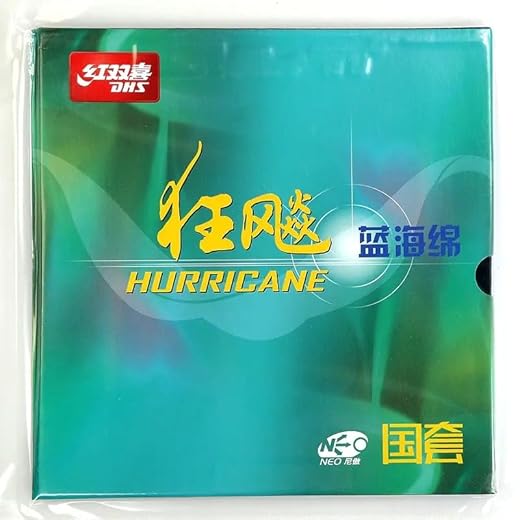 Freaswind DHS Blue Sponge Hurricane NEO High-Grade Table Tennis Rubber, with Ping Pong Rubber Protection Film for Table Tennis Competitions (Hardness 39)